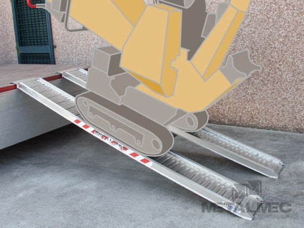 Ramps - straight - 250cm - set of 2 plates - 2500KG