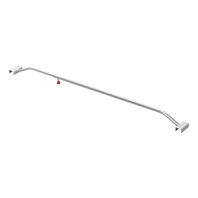 Tarpaulin bracket - aluminum - extendable - length 132-204 cm