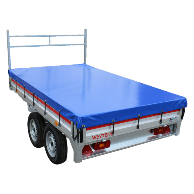 Tarpaulin platform trailer - 680g/m² - choose your color - 260x150cm - VDM Trailers - Weytens