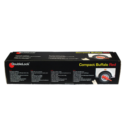 Wielklem - DoubleLock Compact Buffalo - rood - met LED sleutel