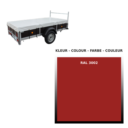 Afdekzeil - 680g/m² - kies je kleur - 200x130cm - voor aanhangwagens VDM Trailers - Weytens