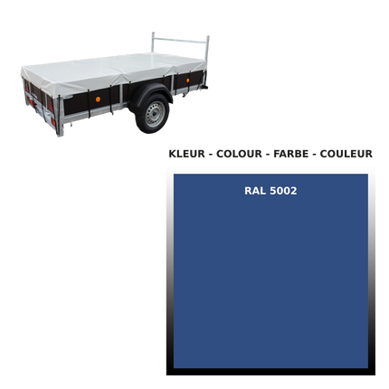 Afdekzeil - 680g/m² - kies je kleur - 300x130cm - voor aanhangwagens VDM Trailers - Weytens