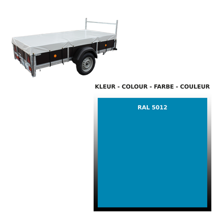 Afdekzeil - 680g/m² - kies je kleur - 300x130cm - voor aanhangwagens VDM Trailers - Weytens