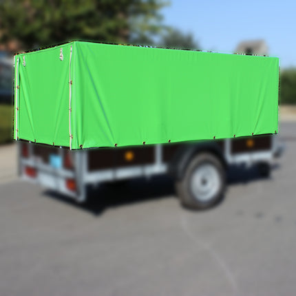 Hoes - 680g/m² - kies je kleur - 258x150x70cm - voor aanhangwagens VDM Trailers - Weytens